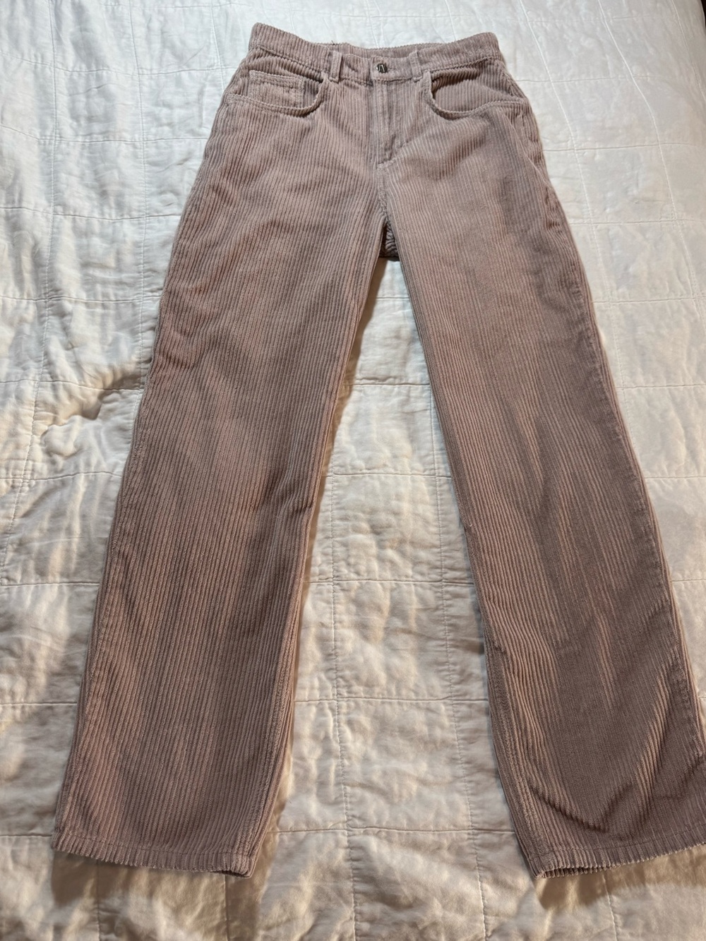 Reclaimed Vintage Inspired '82 Dad Jeans Mauve Corduroy 28